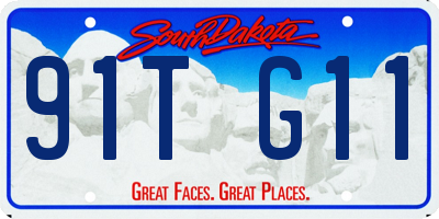 SD license plate 91TG11