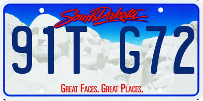 SD license plate 91TG72