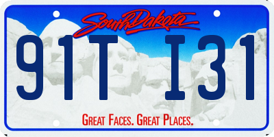 SD license plate 91TI31