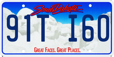 SD license plate 91TI60