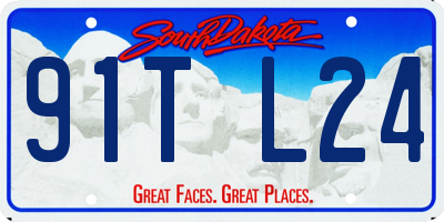 SD license plate 91TL24