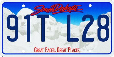 SD license plate 91TL28