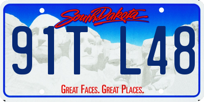 SD license plate 91TL48