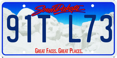 SD license plate 91TL73