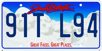 SD license plate 91TL94