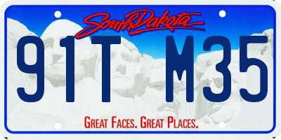 SD license plate 91TM35