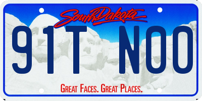 SD license plate 91TN00