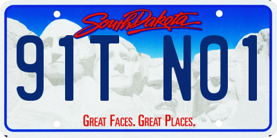 SD license plate 91TN01