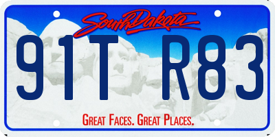 SD license plate 91TR83