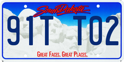 SD license plate 91TT02