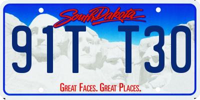 SD license plate 91TT30