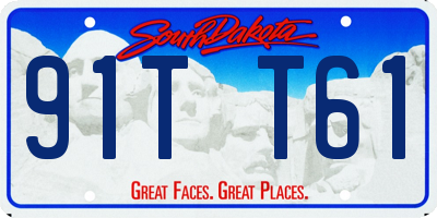 SD license plate 91TT61
