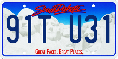 SD license plate 91TU31