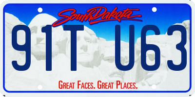 SD license plate 91TU63