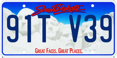 SD license plate 91TV39