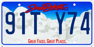 SD license plate 91TY74