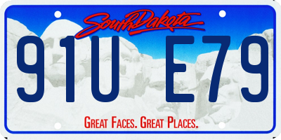 SD license plate 91UE79