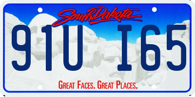 SD license plate 91UI65