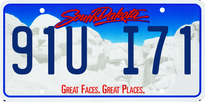 SD license plate 91UI71