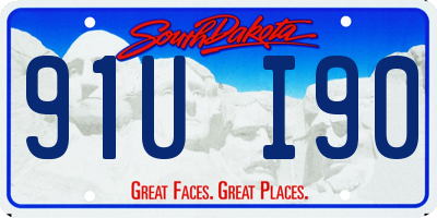 SD license plate 91UI90