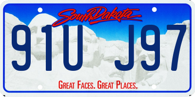 SD license plate 91UJ97