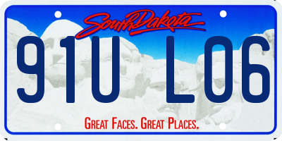 SD license plate 91UL06
