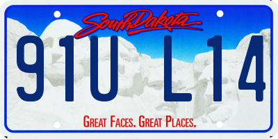 SD license plate 91UL14