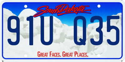 SD license plate 91UQ35