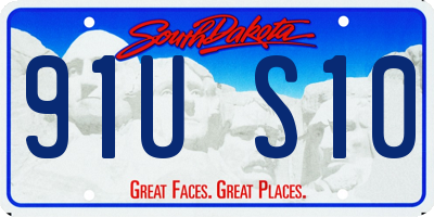 SD license plate 91US10