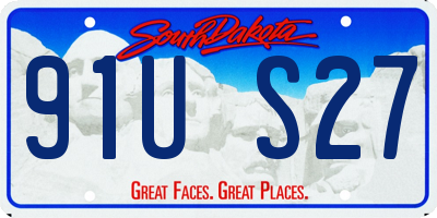 SD license plate 91US27