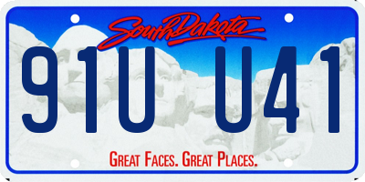 SD license plate 91UU41
