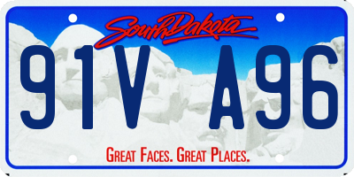 SD license plate 91VA96