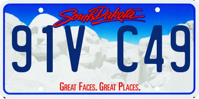 SD license plate 91VC49