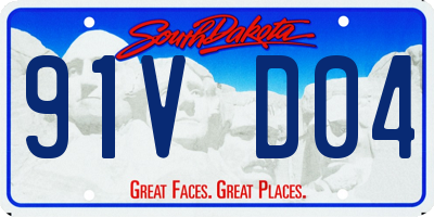 SD license plate 91VD04