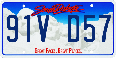 SD license plate 91VD57