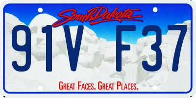 SD license plate 91VF37