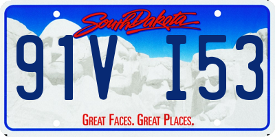 SD license plate 91VI53