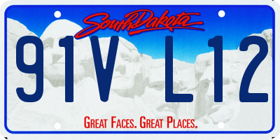 SD license plate 91VL12
