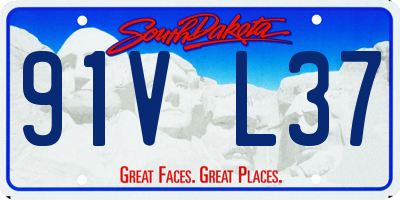SD license plate 91VL37