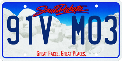 SD license plate 91VM03
