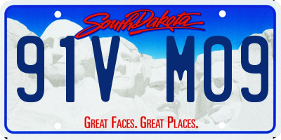 SD license plate 91VM09
