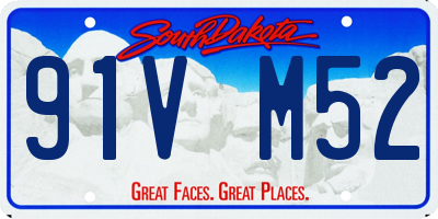 SD license plate 91VM52