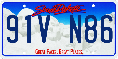 SD license plate 91VN86