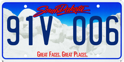 SD license plate 91VO06
