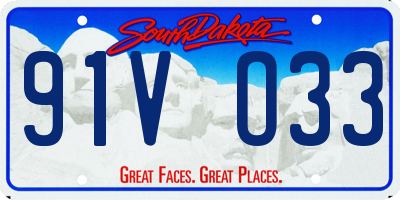 SD license plate 91VO33