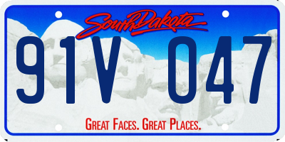 SD license plate 91VO47