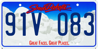 SD license plate 91VO83