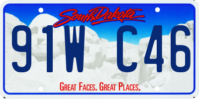 SD license plate 91WC46