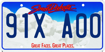 SD license plate 91XA00