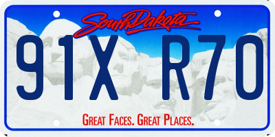 SD license plate 91XR70